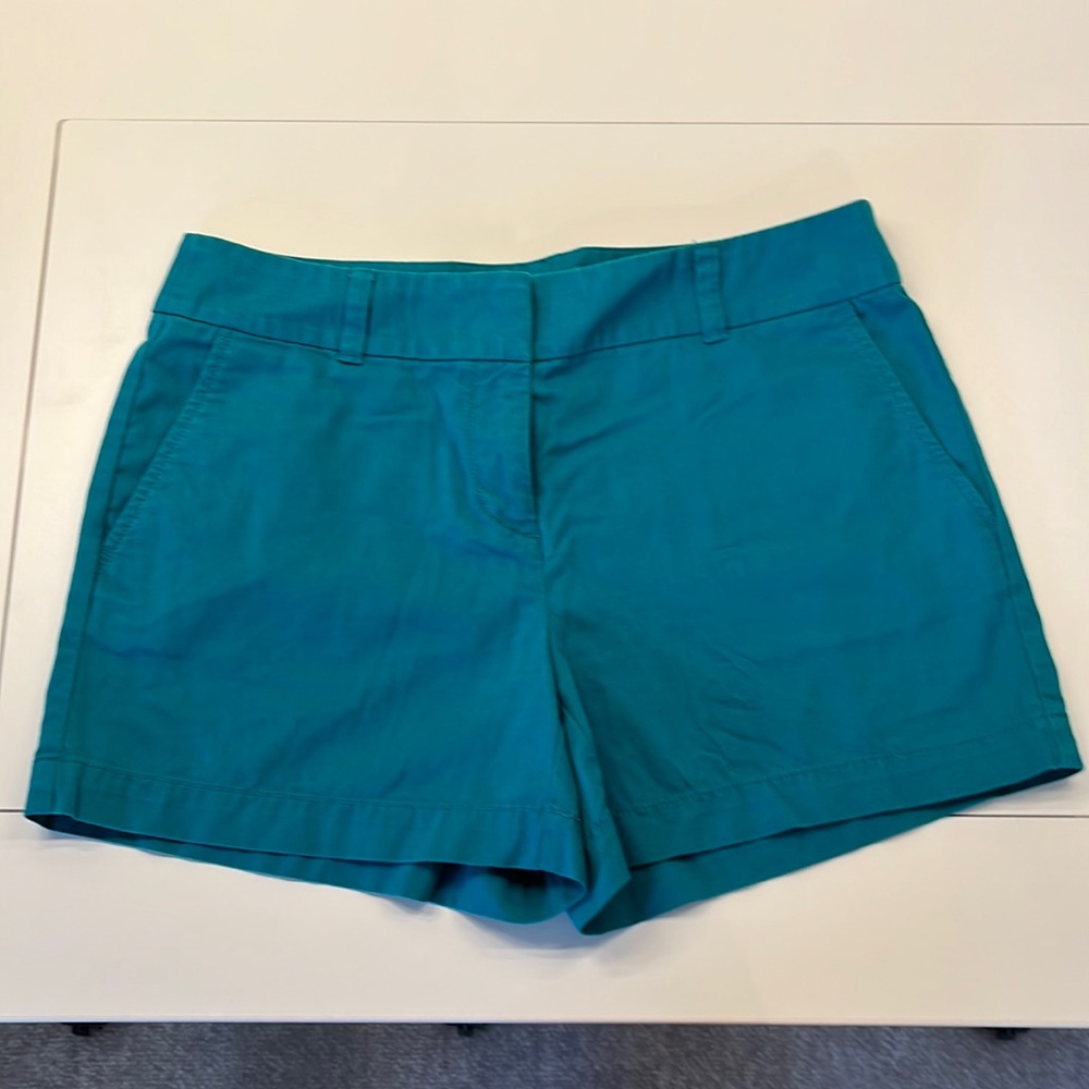 Ann Taylor Loft Size 4 Teal Twill Shorts